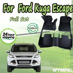 Car Floor mats For Ford Kuga Escape Facelift 2019 2018 2017 2016 2015 2014 Carpets Rugs Pads Interior Parts Accessories
