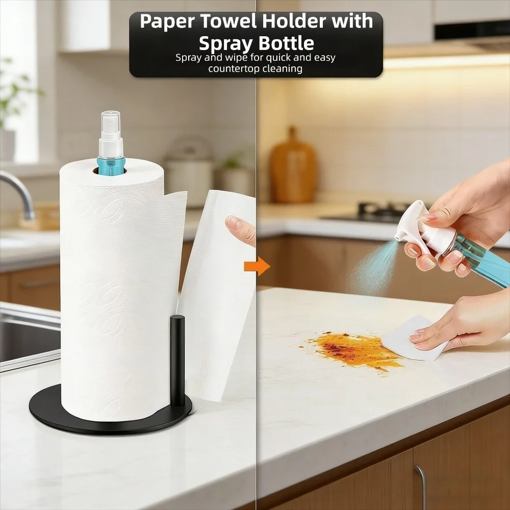 

Держатель для бумажных полотенец из нержавеющей стали с распылителем, настольный, отдельно стоящий, с большой вместимостью