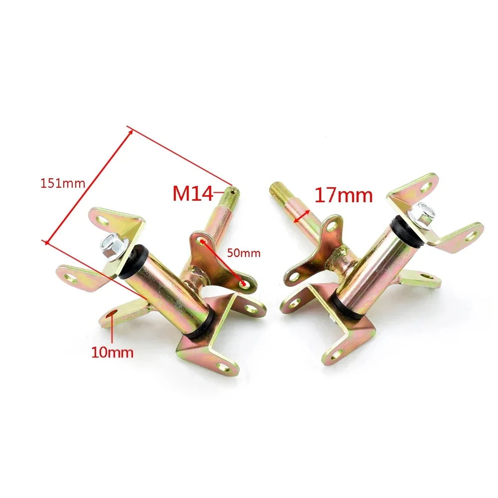 ATV Buggy UTV Quad Go kart Sterzo anteriore Puntone a snodo Mandrino per 50cc 110cc 125cc Pezzi di ricambio Accessori