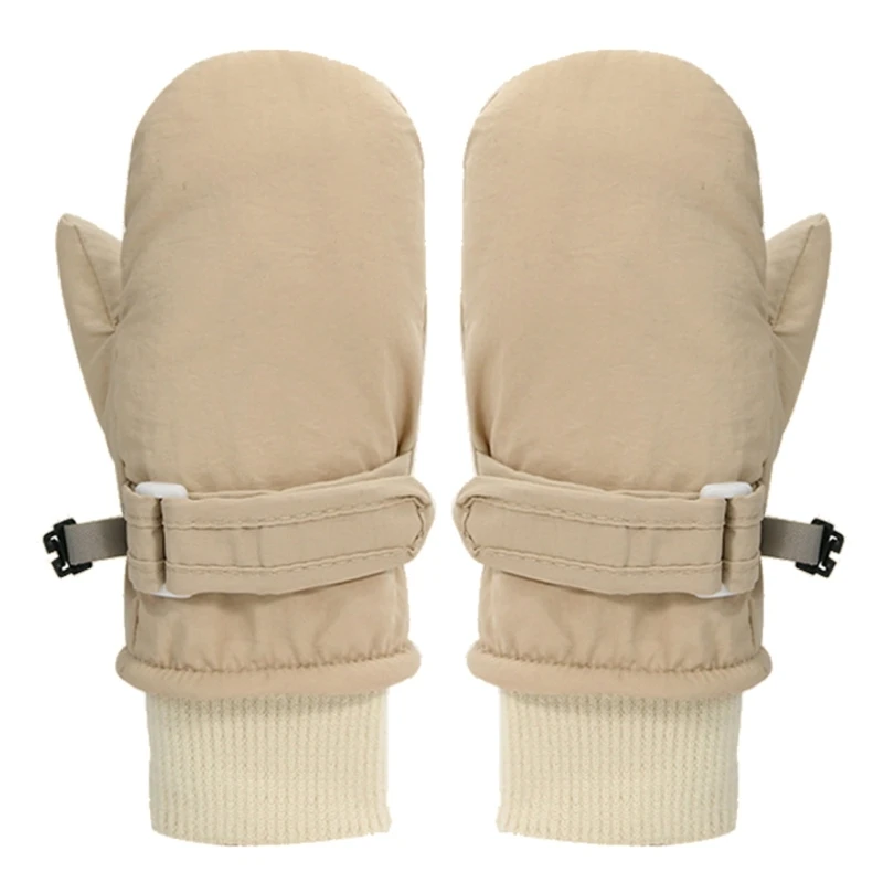 Gants Ski chauds d'hiver pour bébés, avec ficelle, mitaines pour temps froid, pour garçons filles, gants neige isolés