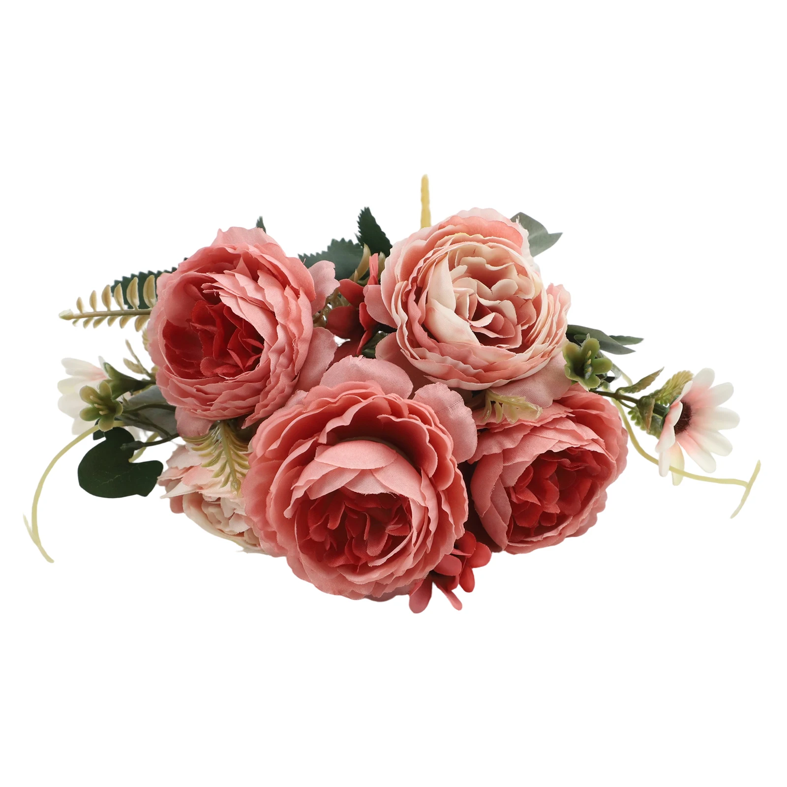 Fade for proof Plastic Peony Bouquet for Home Decoration Tabletop Centerpiece Office Desk and Wedding Reception Floral Setup