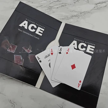 ACE 리차드 샌더스 카드 매직 트릭, 마술사 소품 클로즈업 착시 기믹 + 비디오 튜토리얼 매직 트릭 스트리트