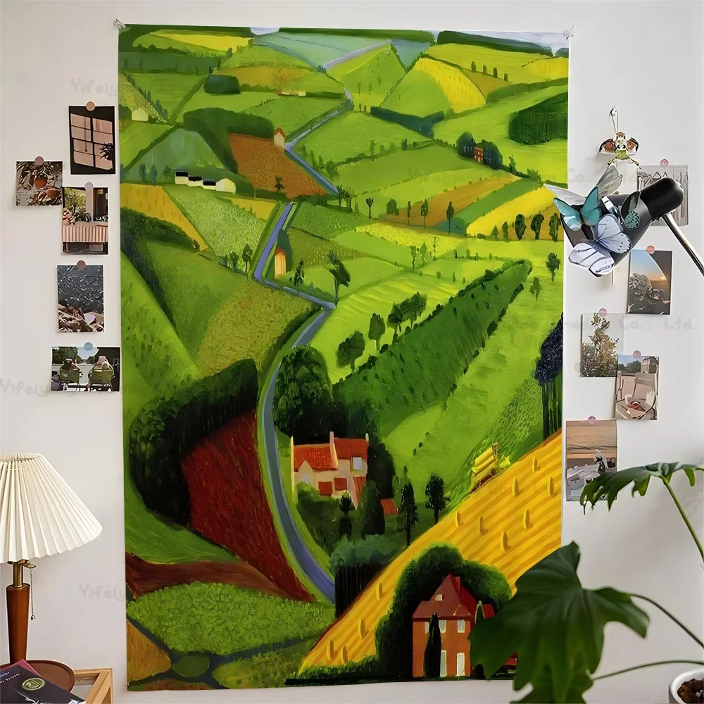 

David Hockney Art Hanging Bohemian Tapestry Hanging Tarot Hippie Wall Rugs Dorm Wall Hanging Home Decor