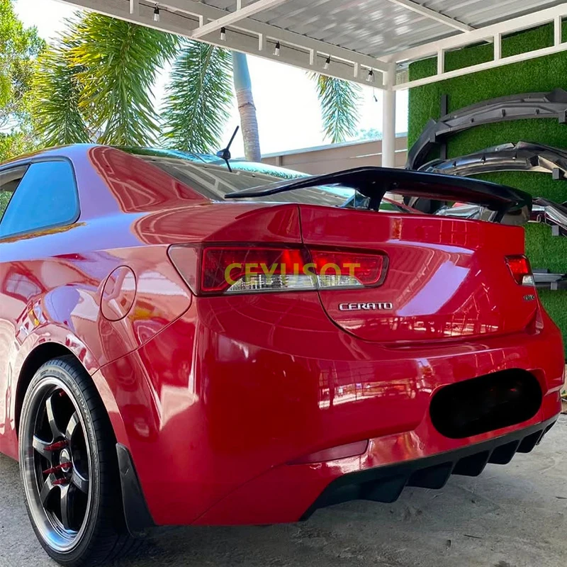 For 2009-2025 Kia Cerato Forte5 Sedan GT Spoiler Wing Car Trunk Rear Tail Lip Body Kit Accessories