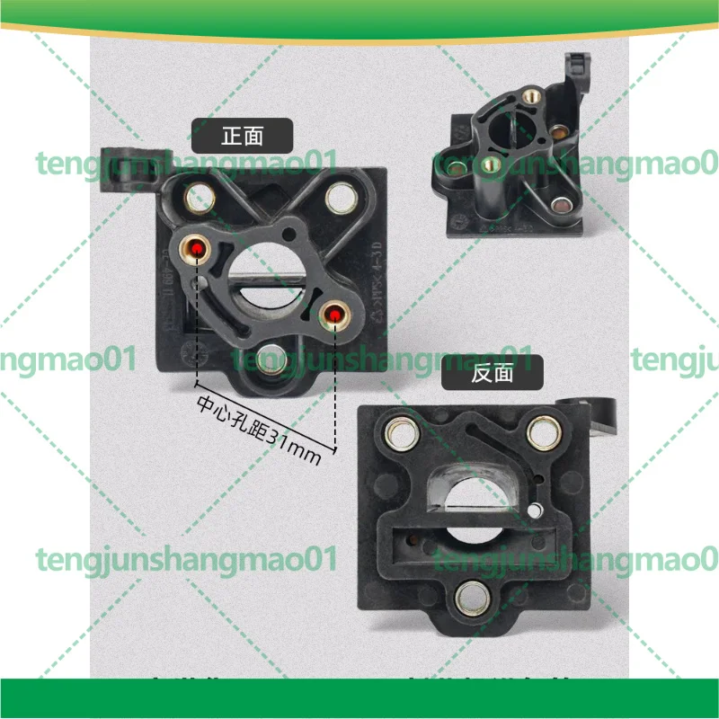 3pcs For Komatsu G45 G26 543R 443 436R Brush Cutter Hedge Trimmer Intake Pipe Carburetor Base Replacement Parts