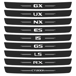 Parachoques de maletero de coche, pegatinas protectoras de umbral de puerta para NX LS GS ES RX 300 330 IS 250 300 GX 400 460 UX 200 CT200h, 1 unidad