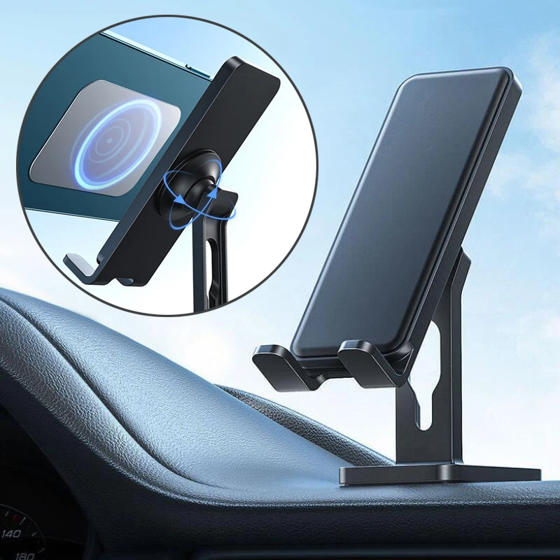 

360° Rotation Magnetic Car Phone Holder Stand Universal Dashboard Car Phone Holder Magnet GPS Bracket for iPhone Xiaomi Samsung