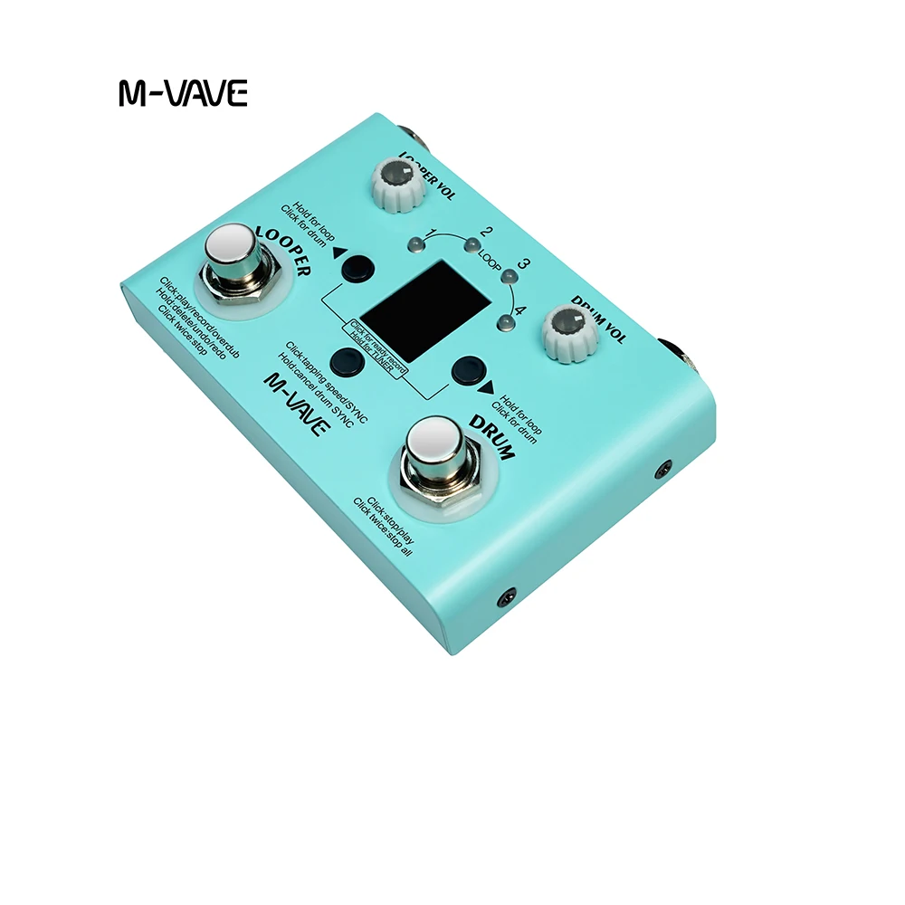 m-vave-lost-tempo-drum-machines-looper-pedal-built-in-30-drums-11-mins-recoding-time-high-precision-tuner-guitar-accessories