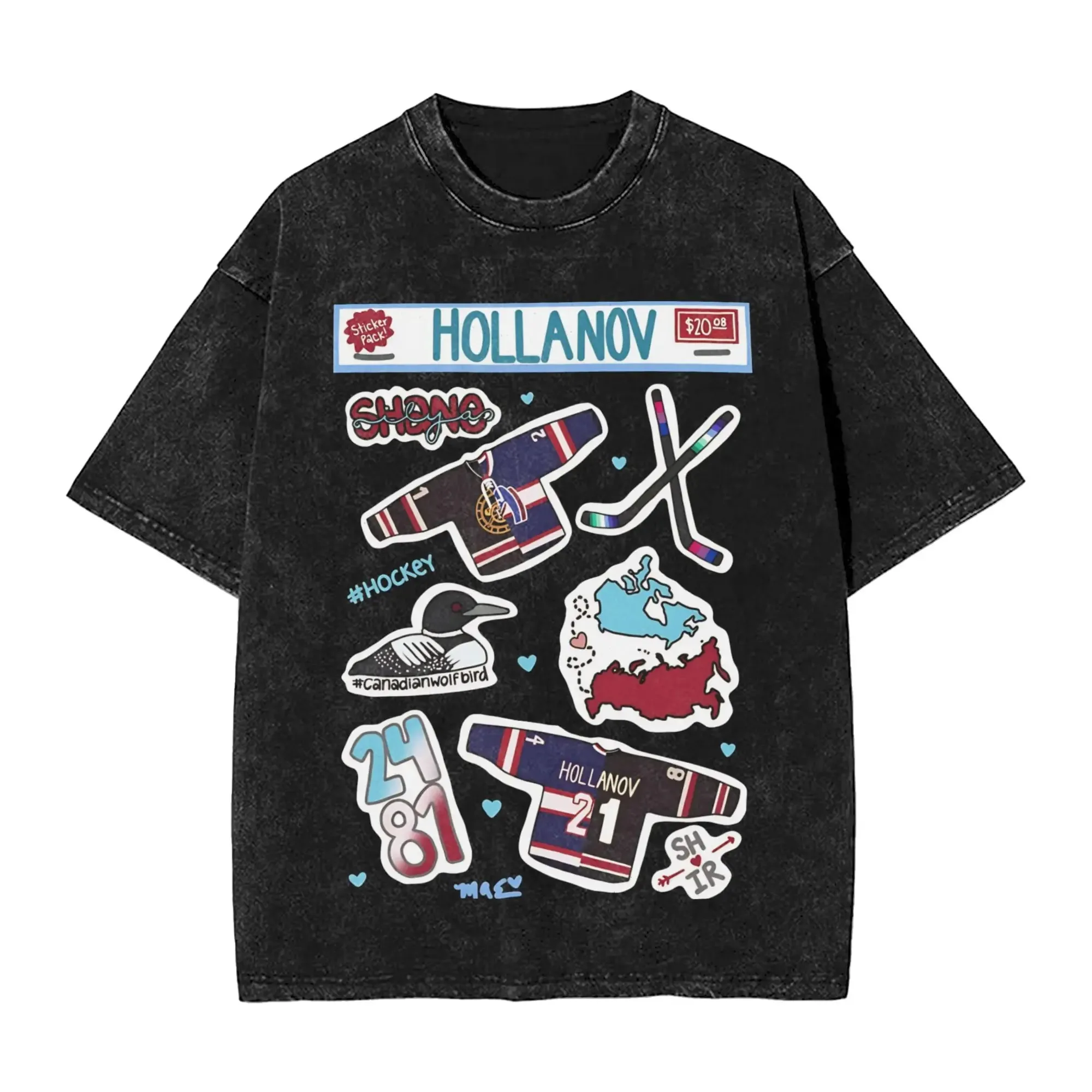 

Футболка унисекс с забавным графическим принтом Heated Rivalry Peripherals, винтажная, с эффектом потертости, с круглым вырезом, из хлопка, оверсайз, повседневная