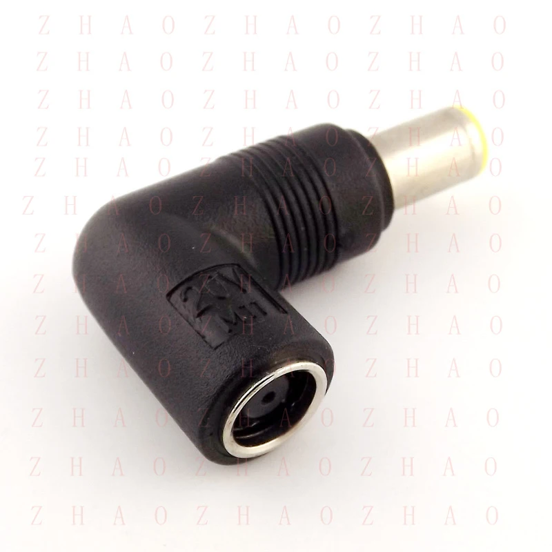 L+ for DC 7.9x 5.5mm Female To Male Angle Power Connector Adapter for Lenovo IBM Laptop 2pc
