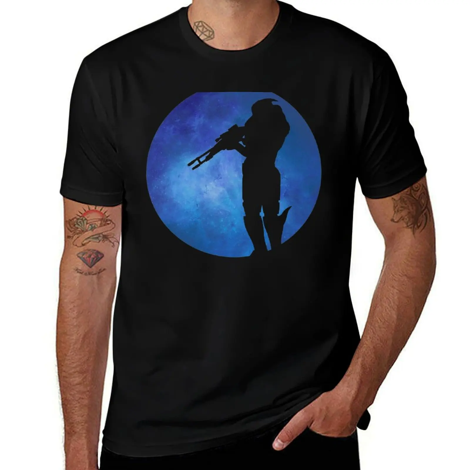 Garrus Vakarian Nebula T-Shirt t shirt man casual T-Shirt