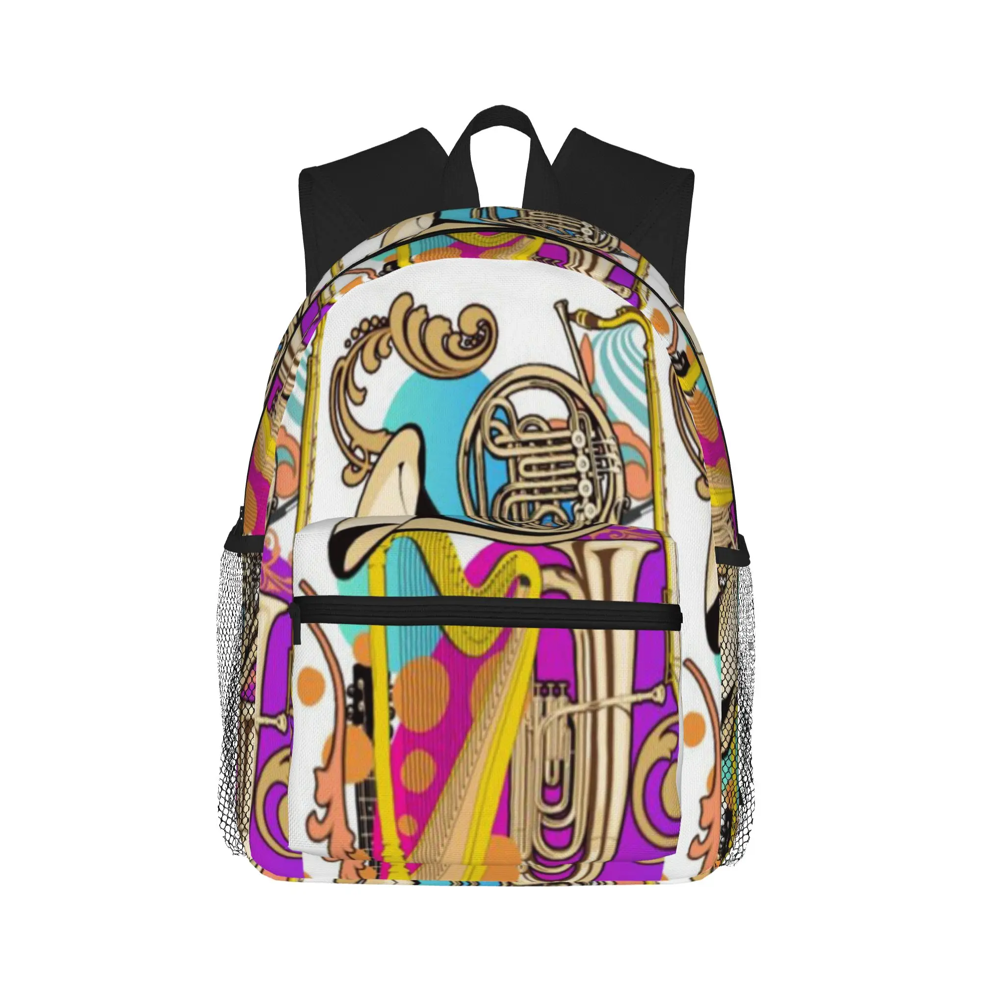Classical Music Instruments Design  Casual Backpack for Students and Adults Female bags