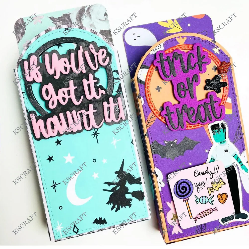 KSCRAFT Candy Bar Wrapper Cutting Dies Stencils for DIY Scrapbooking Decorative Embossing DIY Paper Cards view 4