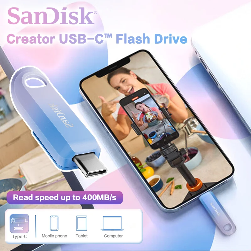 original-sandisk-creator-usb-c-flash-drive-400mb-s-high-speed-256gb-512gb-1tb-usb32-gen1-u-disk-for-creator-pc-phone-laptop
