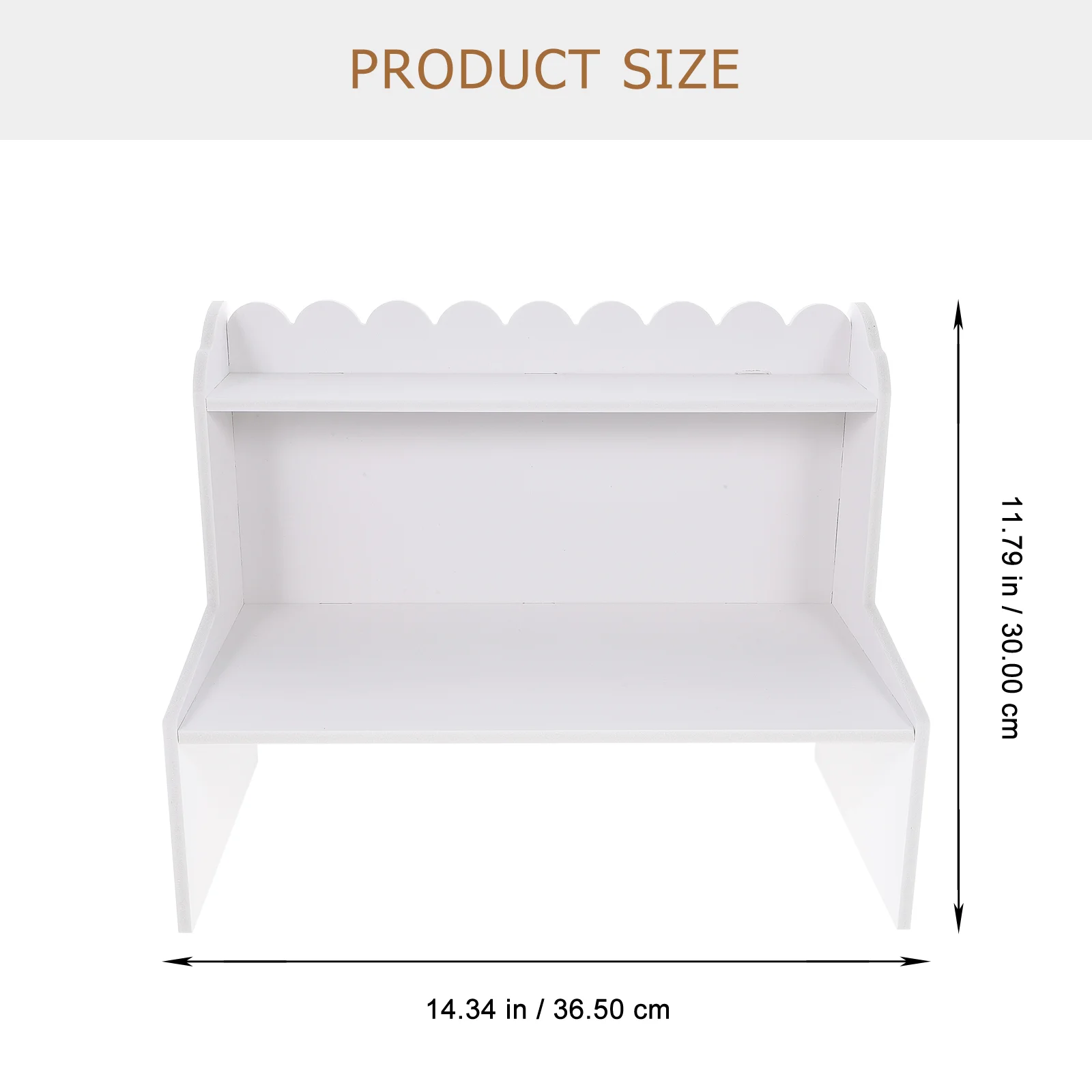 Wood-Plastic Plate Storage Rack Desktop Bin Organizer Flowerpot Office Shelf Multi-layer Study Room Case Chain Cup Holder