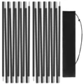 2Pcs 3.6M Black