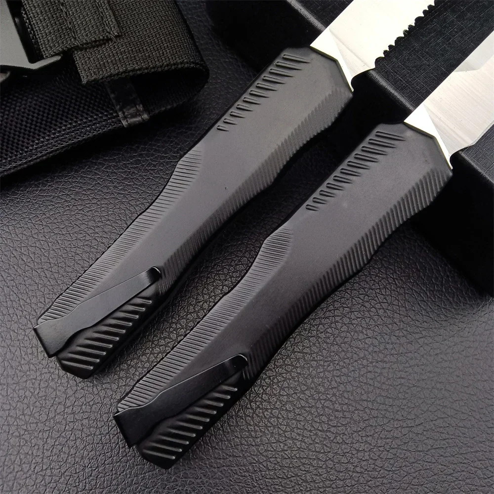 KS 9000 outdoor folding knife 440C blade zinc alloy handle pocket camping hunting knife tactical survival EDC self-defense tool