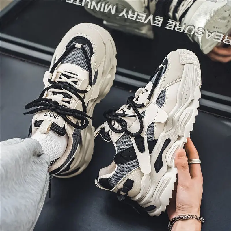 

Men's new high quality thick sole sneakers casual sports running shoes fashionable multi-purpose durable