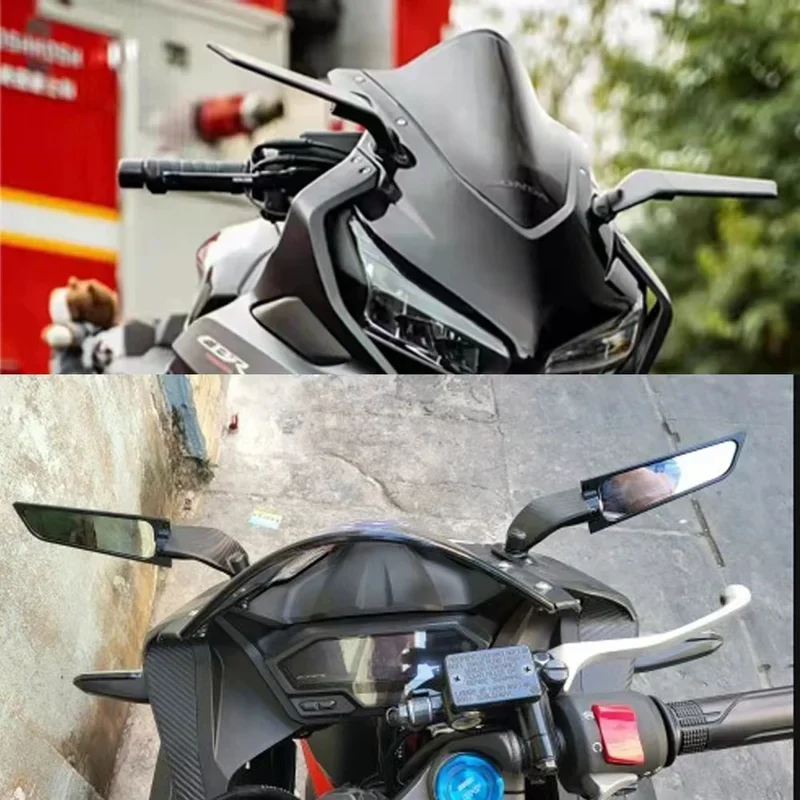 

For Honda CBR954RR CBR929RR CBR900RR CBR893RR CBR1000XX Motorcycle Side Mirrors Winglets Wind Wing Adjustable Rotating Rearview