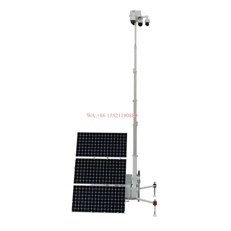 wmwmnu for YAHAM YH-P1-EYE Plus Solar CCTV Surveillance Trailer CE EPA Certified IP65 Waterproof DC12V 9600Wh 12000Wh 3x600W