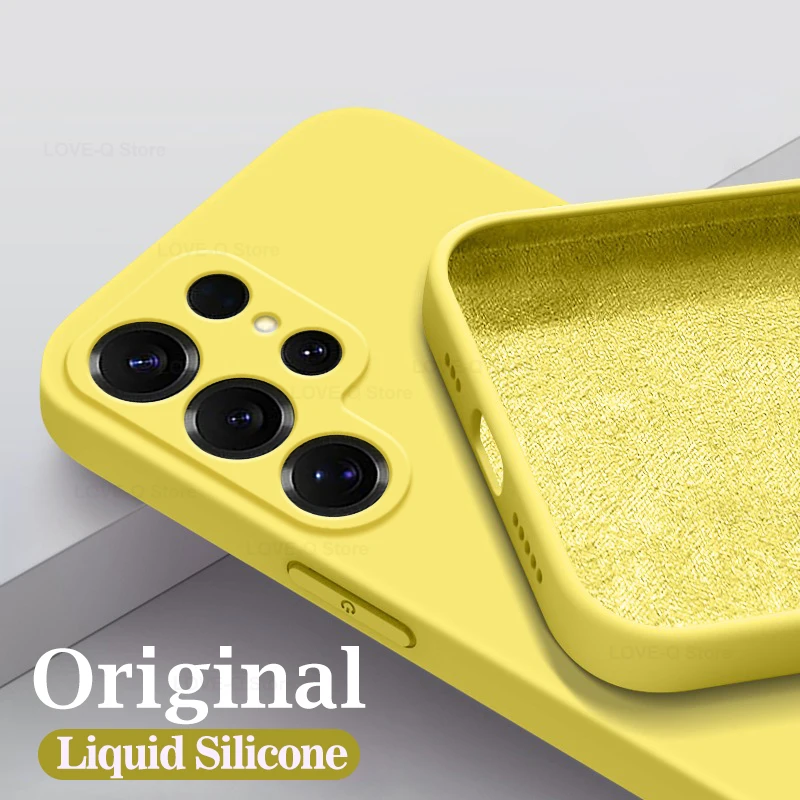 S26 S25 Ultra Case Original Silicone Phone Case for For Samsung Galaxy S26 S25 S24 S23 Ultra Plus Cases Camera Protective Cover