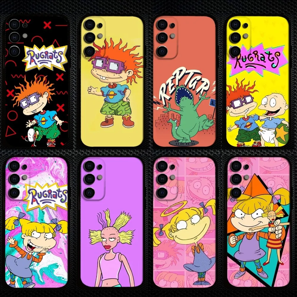 

Cartoon R-Rugrat F Phone Case For Samsung S25/S24/S23/S22/S21/S20/Plus,Fe,Lite/Others Black Cover