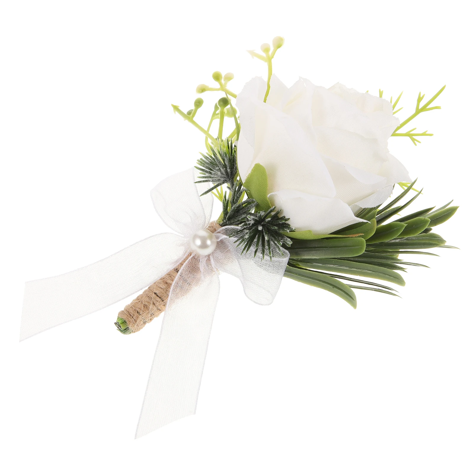 

Artificial Wedding Corsage Simulated Rose Bride Groom Decor Flower Accessories Party Supplies Floral Decorations