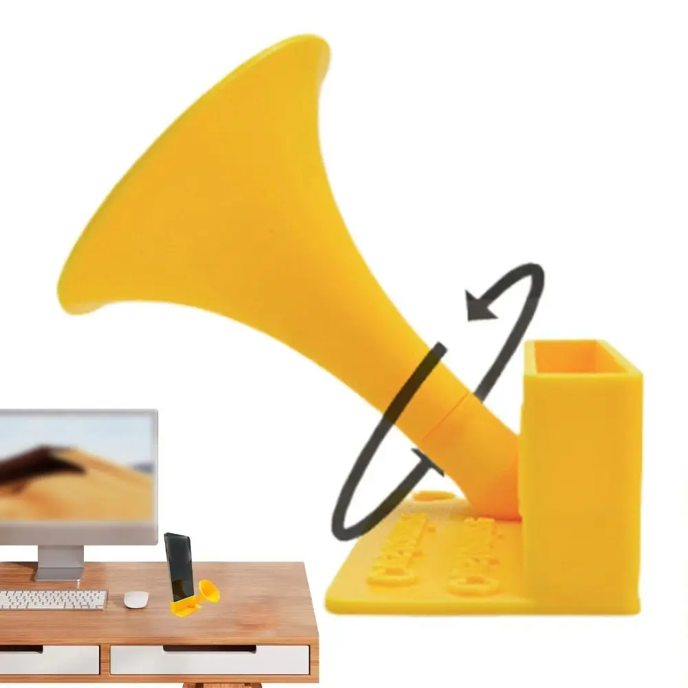 

Funny Phone Speaker Holder Plastic Creative Mobile Phone Loudspeaker Lightweight Multi-functional Desktop Sound Amplifier