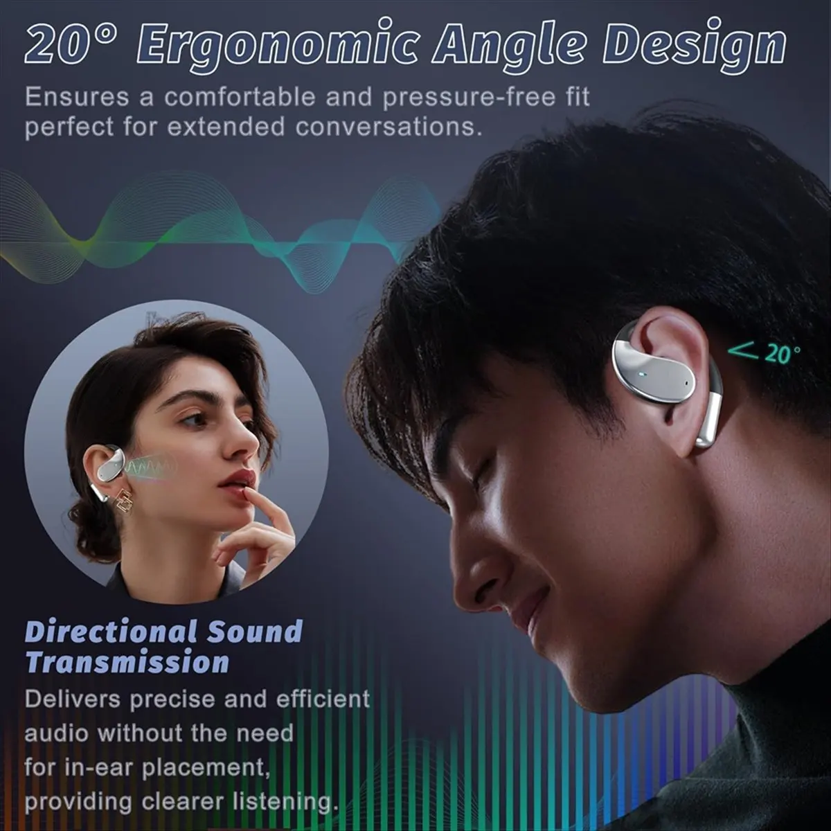 L73A NEW Artificial Intelligence Translation Headphones,Ear Raditional Idioms, Tourism and Business Translation Headphones