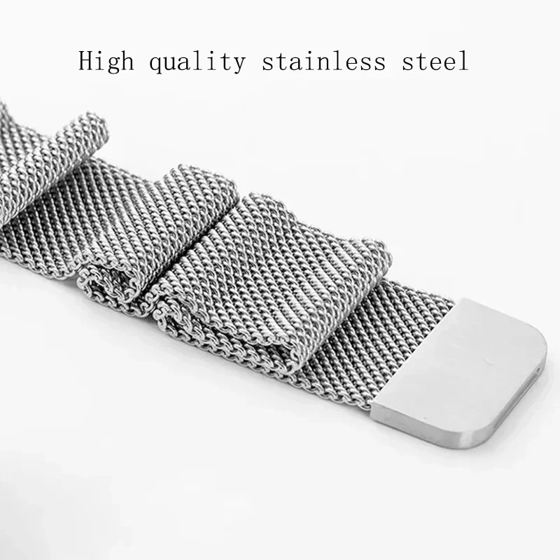 Milanese Loop Strap For Apple Watch Band 49mm 44mm 40 45mm 41mm Metal Stainless Steel Bracelet Iwatch Series 10 46mm 42mm Ultra2 view 6