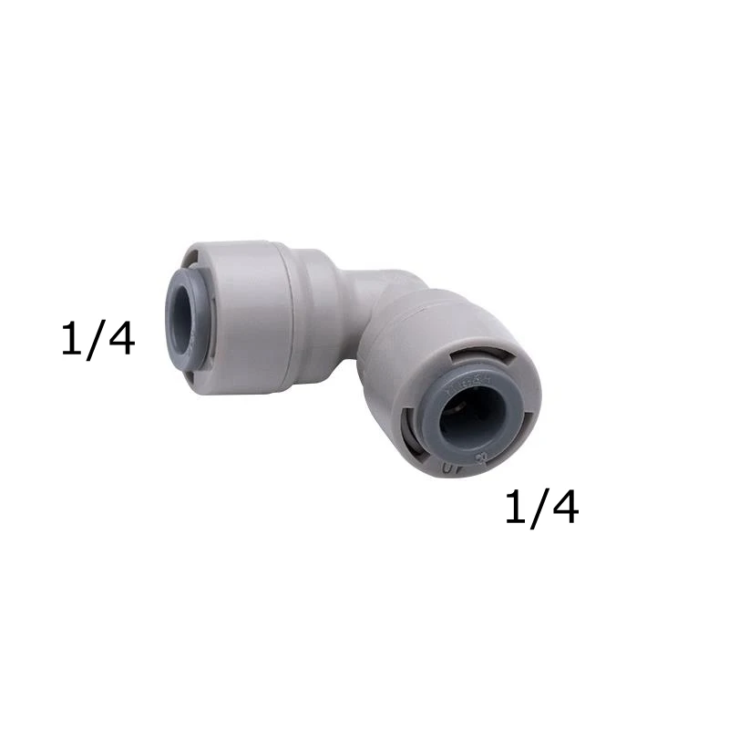 iTiGER RO Water Fitting Elbow 90 Degree Quick Connection 1/4 3/8 Hose PE Pipe Connector Water Filter Reverse Osmosis Parts