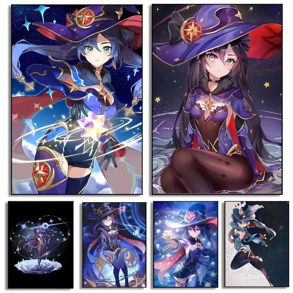 Póster Mural de astrólogo Mona Megistus para sala de estar, pared del dormitorio, decoración de pared de oficina, regalo para amigos sin marco