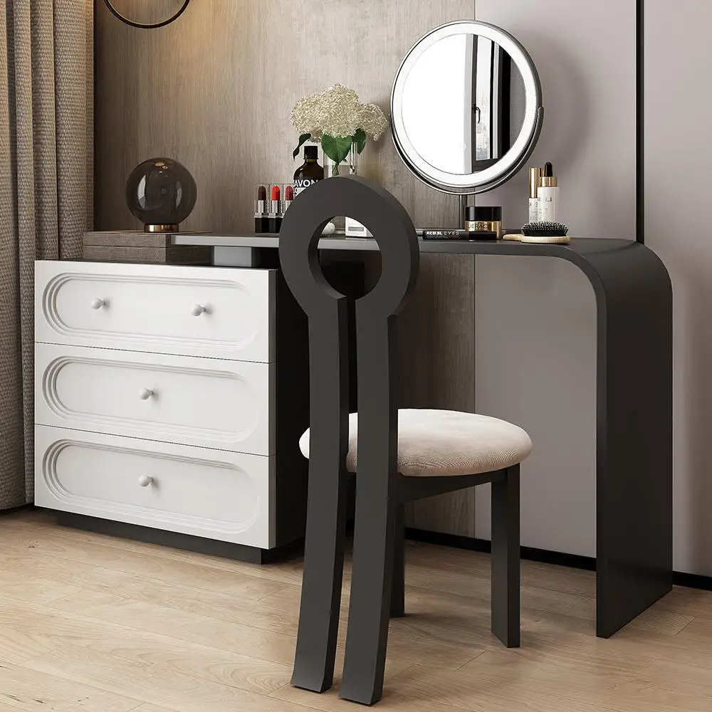 이탈리아 미니멀리스트 서랍장 통합형 침실 모던 미니멀리스트 수납 화장대