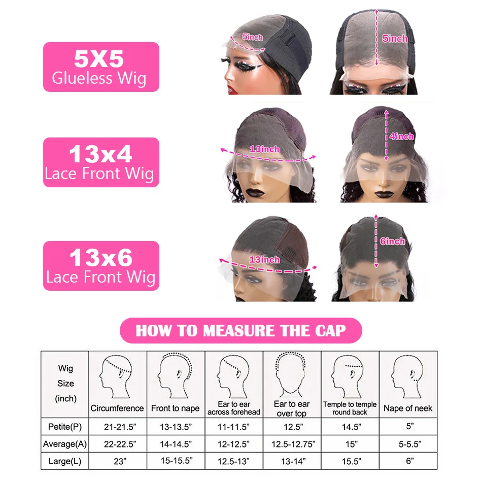 Peruca Frontal de Renda com Ondas Profundas de 40 Polegadas, Cacheada Kinky, 13x4 13x6, Renda HD, 100% Cabelo Humano, Perucas com Ondas de Água, Densidade 250