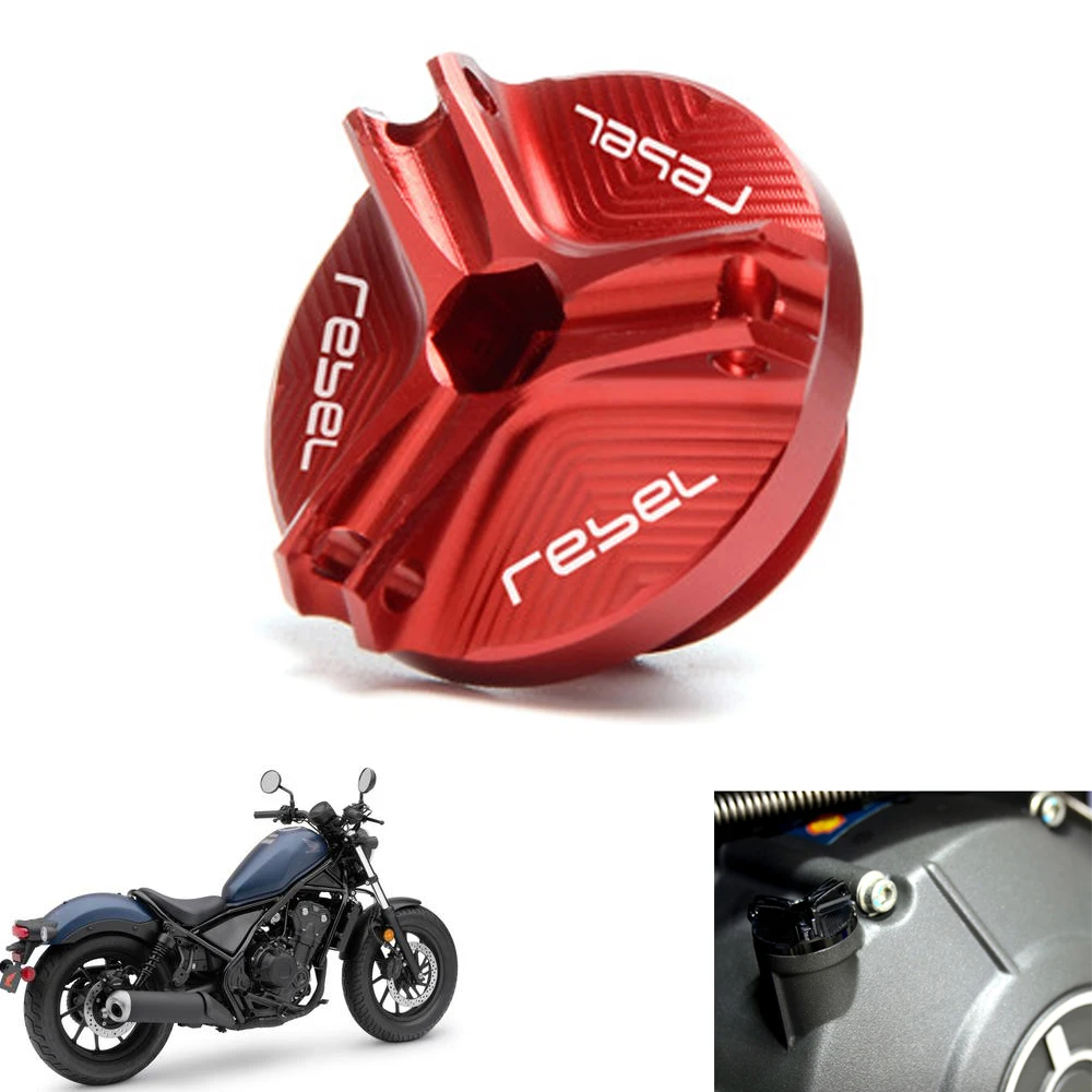 The stopper cap with LOGO Rebel cmx 300 500 is suitable for REBEL CMX 300 500 2017 -2018-2019 motorcycle oil filler cap