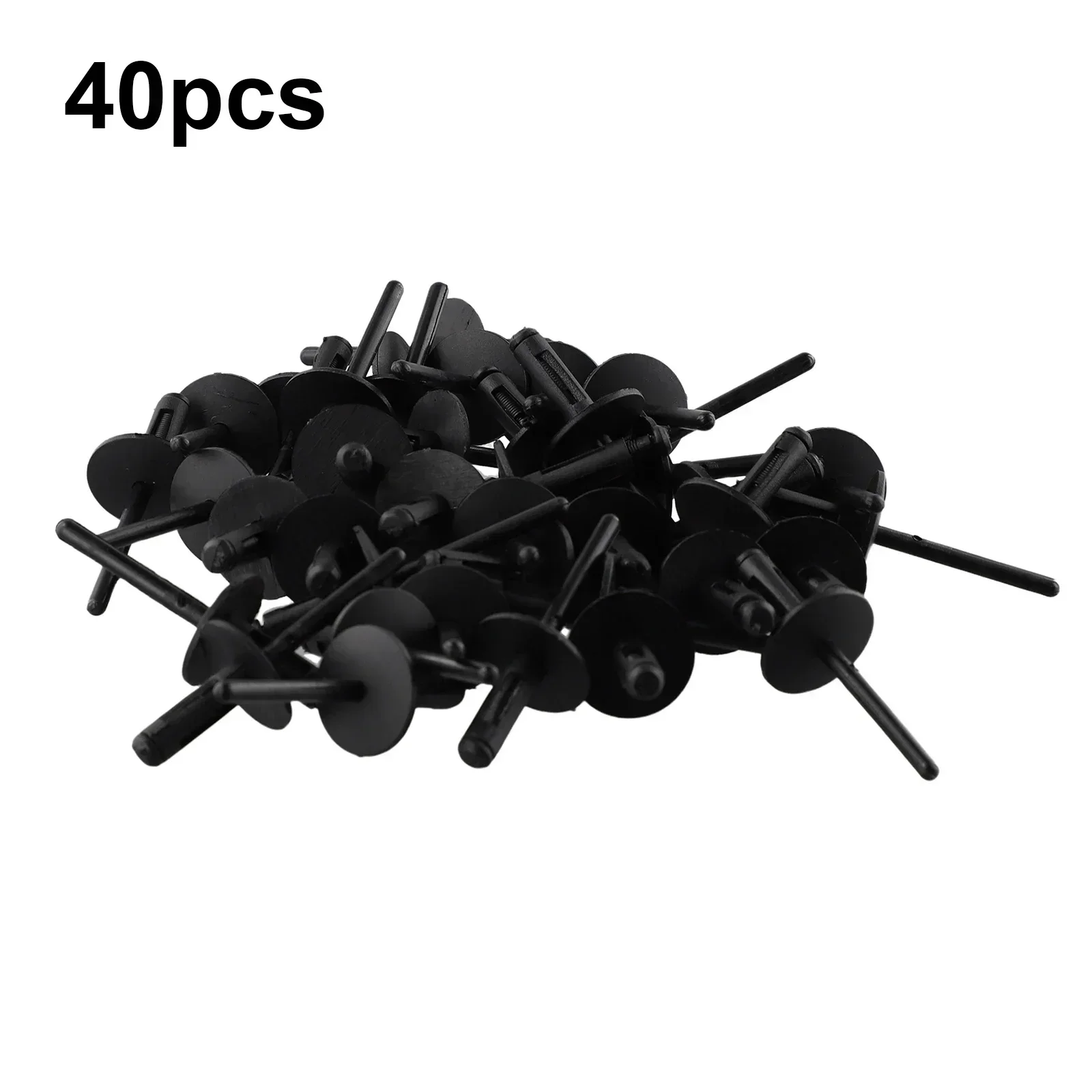 40x Panel Push Pin Plastic Black Bumper Car Rivets Assortment Door Sill Fender Tool 51717002953 51777171004 Wheel