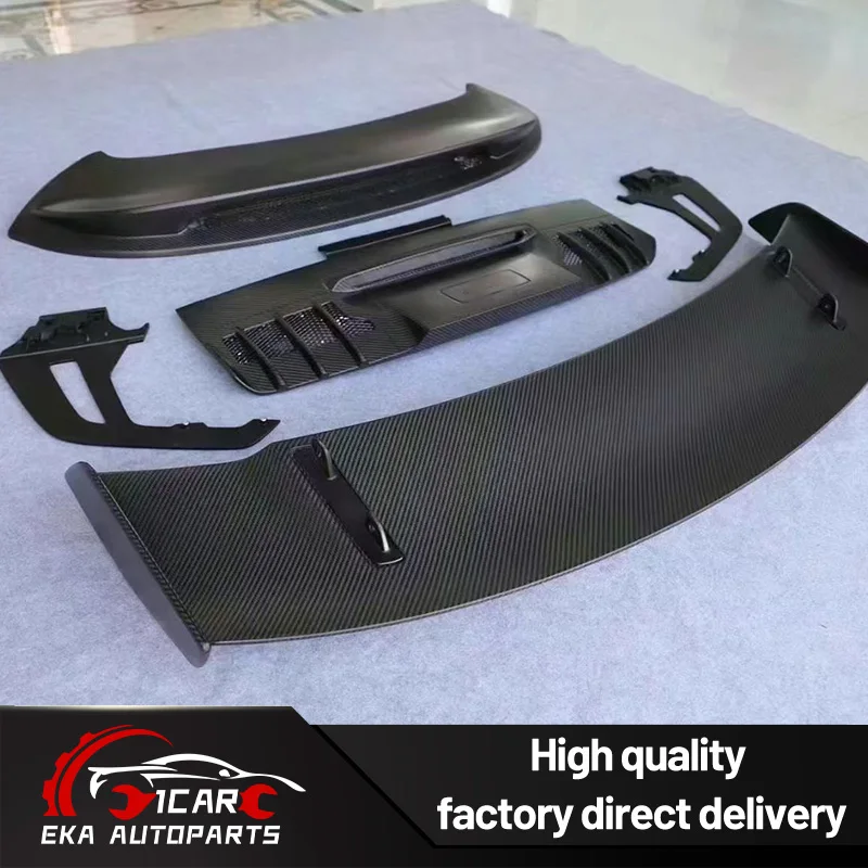 

Dry Carbon Fiber Rear Wing For Porsche 911 GT3 RS Track Style High Kick Spoiler High Quality Carbon Fiber Perfect Fitment