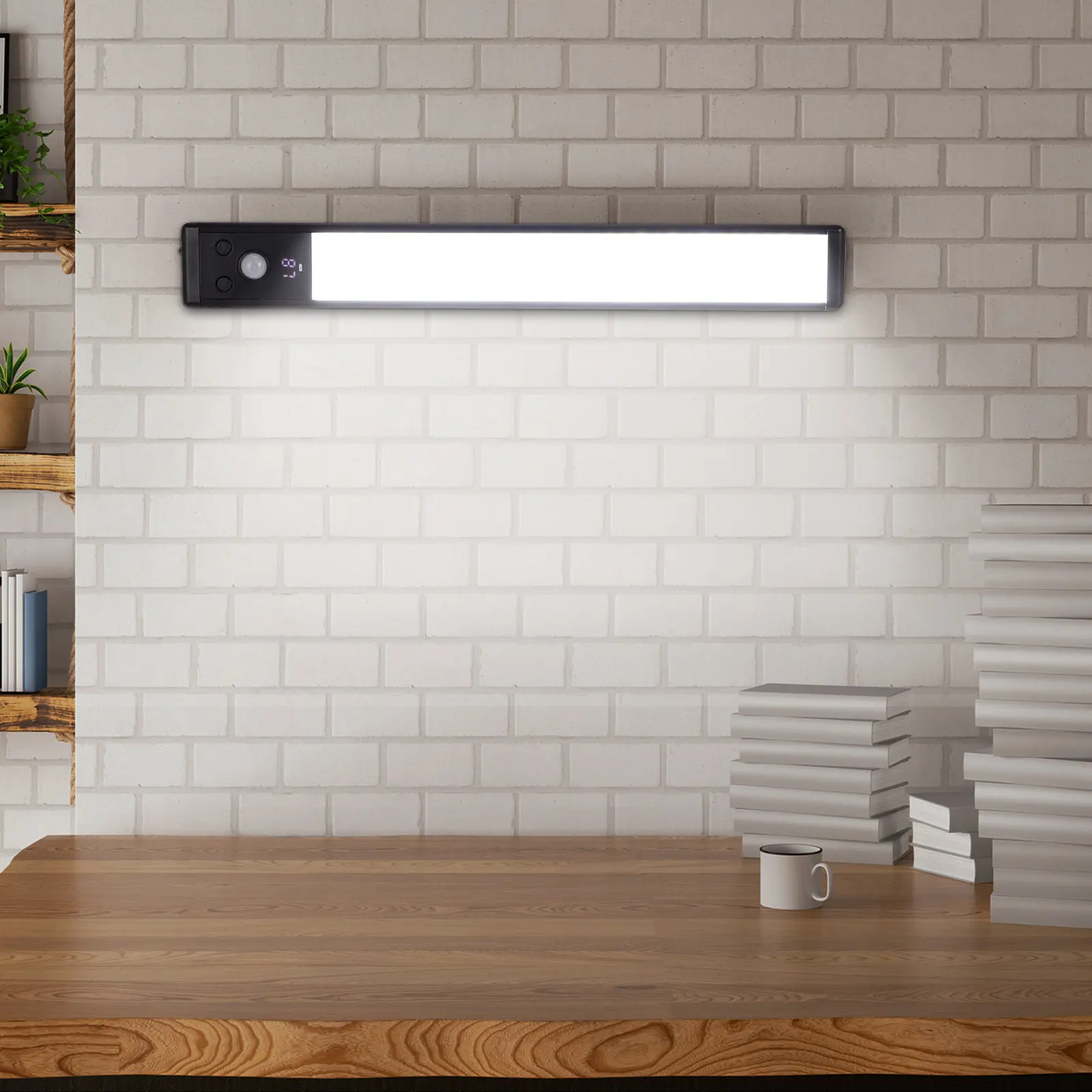 

4Pcs Smart Motion Sensor LED Lights Under Cabinet Lighting Fixture High Brightness Induction Night Light for Kitchen Hallway