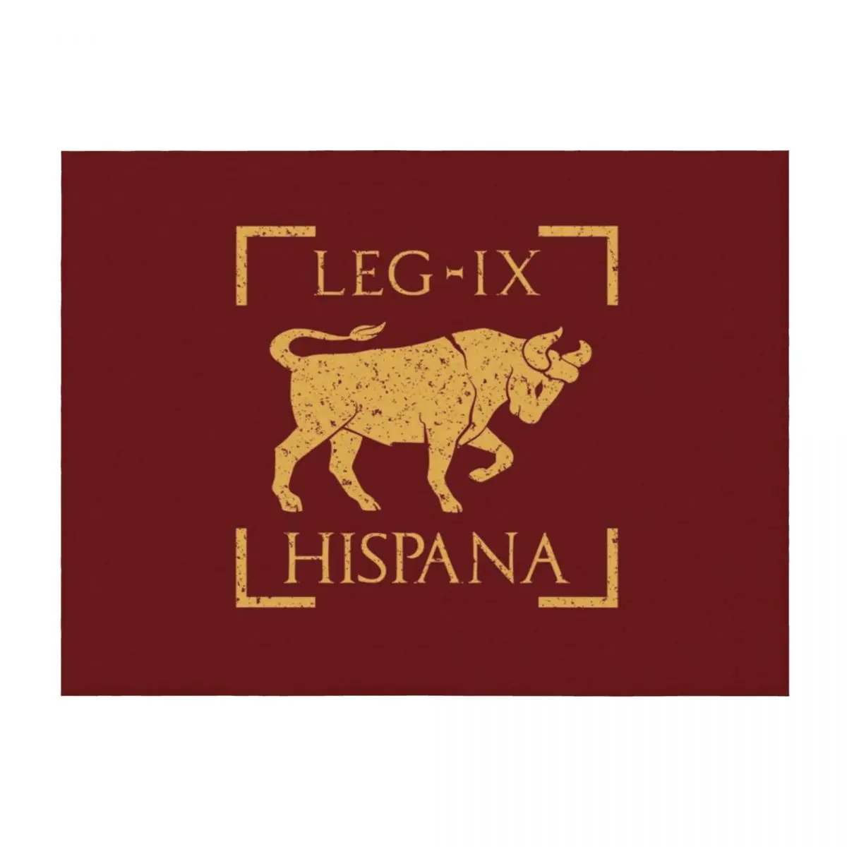 

Legio IX Hispana Taurus Emblem Roman Legion Throw Blanket Flannel Fabric Thermal Thin funny gift Blankets