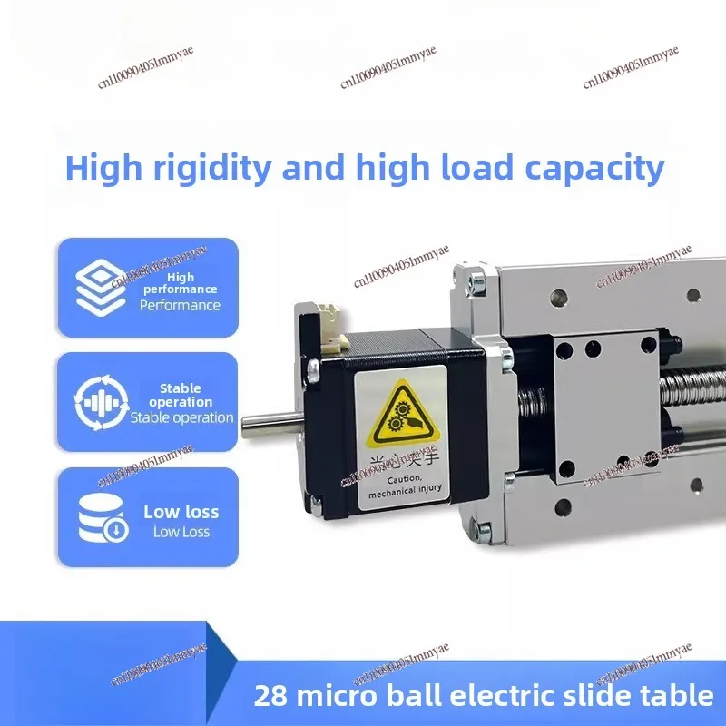 Electric Slide Precision Micro Ball Screw Open Loop Closed Loop Stroke 28mm