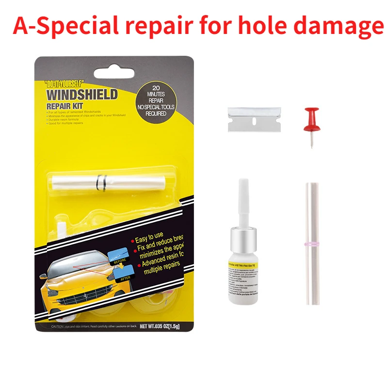 Carro pára-brisa rachado ferramenta de reparo diy automóvel reparação de vidro fluido nano reparação fluido pára-brisas zero crack restaurar conjunto