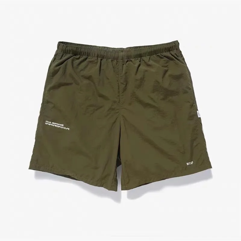 JP. WTAPS 22SS Pantalones deportivos informales sueltos Yue Wanle, pantalones de playa a juego, pantalones cortos de nailon de secado rápido