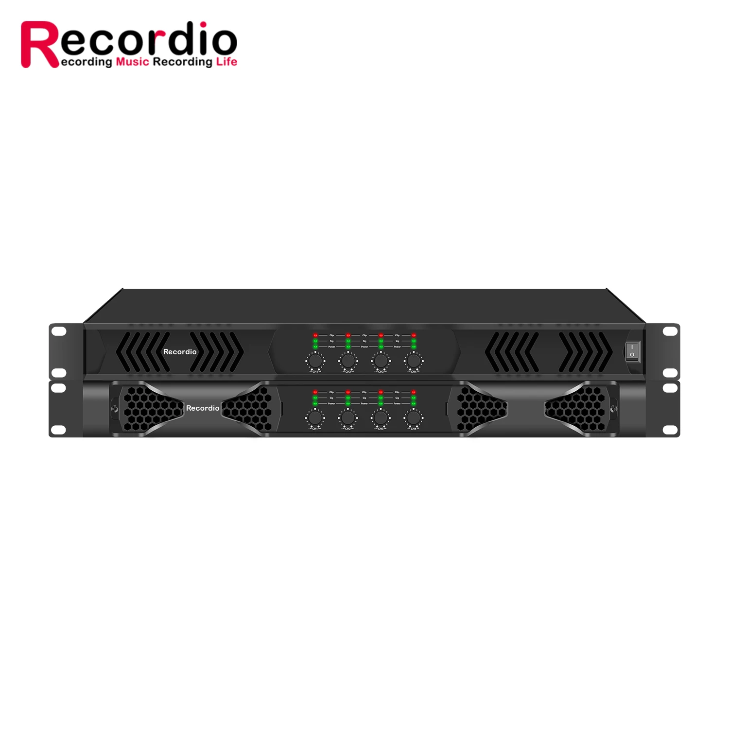 

2026 SELL Recordio GAP-DH4 Профессиональный 1U 4-канальный цифровой металлический усилитель мощности 1500 Вт для сцены, аудиосистем, караоке, театра, KTV