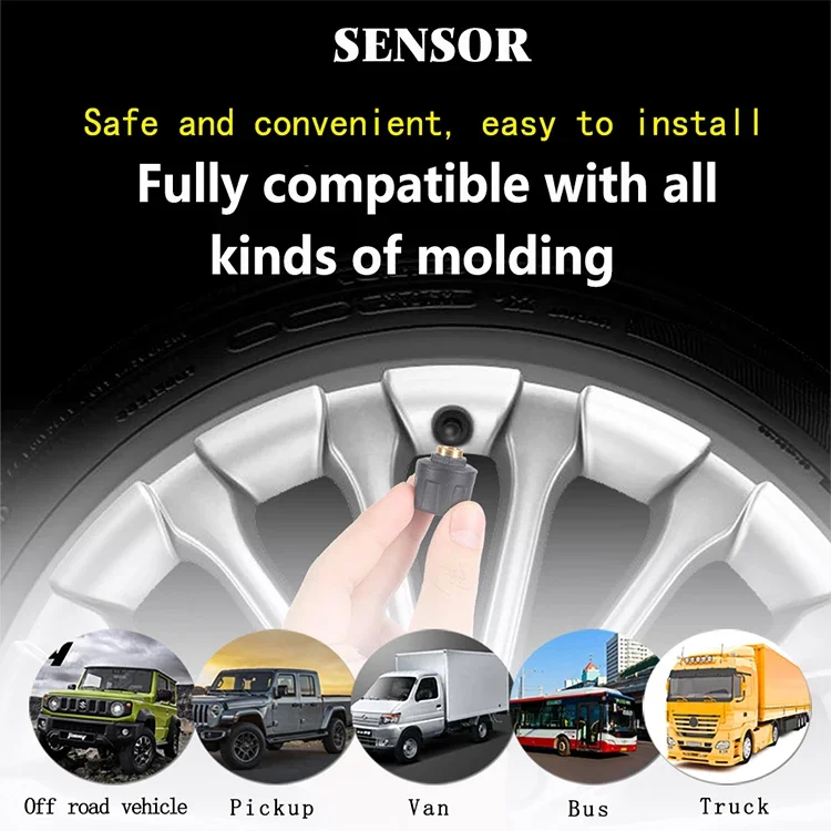 tire pressure monitoring system car tyre  remote tire pressure for 12 wheel passenger car