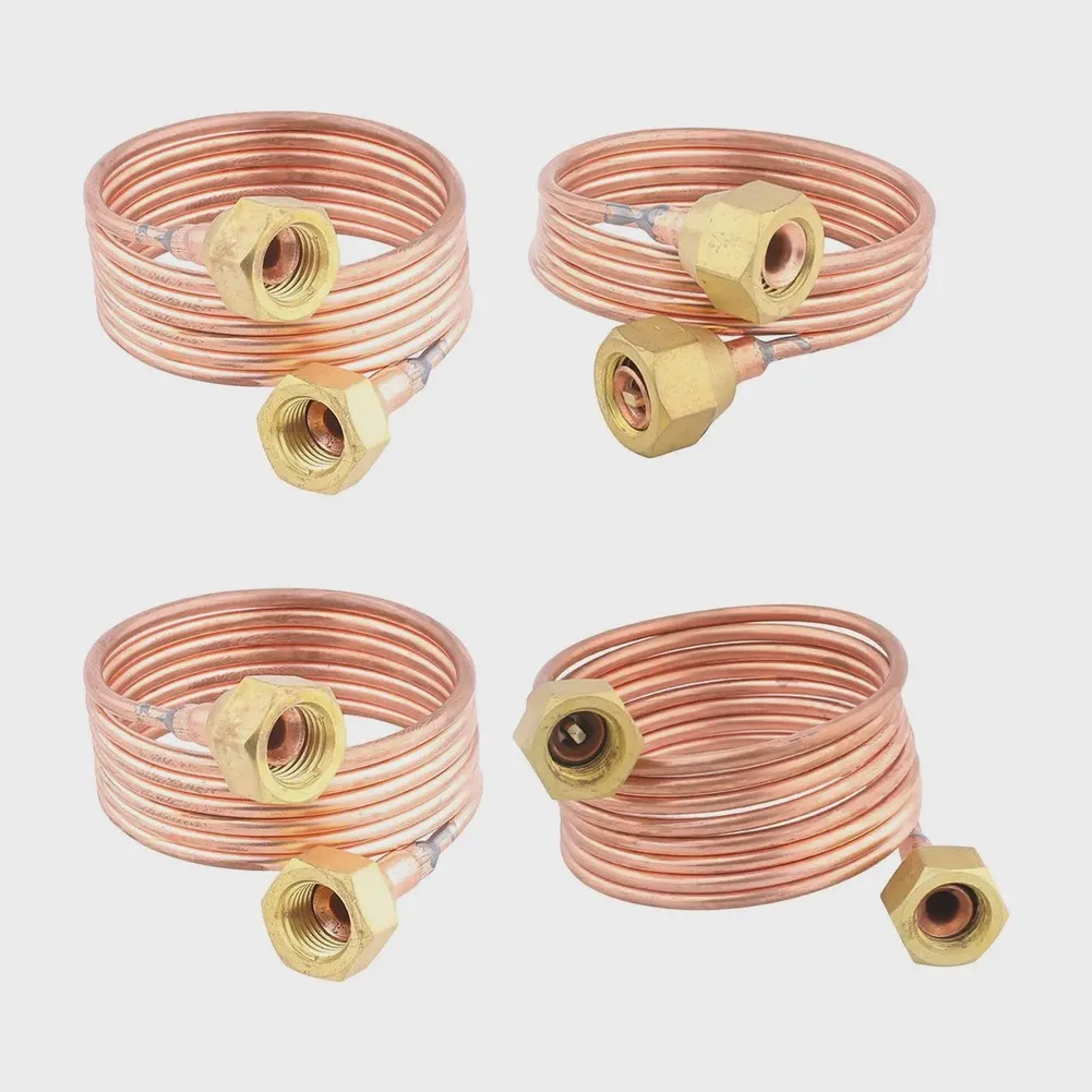 3mm Flexible Copper Capillary Tube 1M 1.5M Coil For Refrigerator Air Conditioner Cooling System Repair Replacement Part