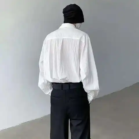 10 best sales asymmetriska herrskjortor - №3