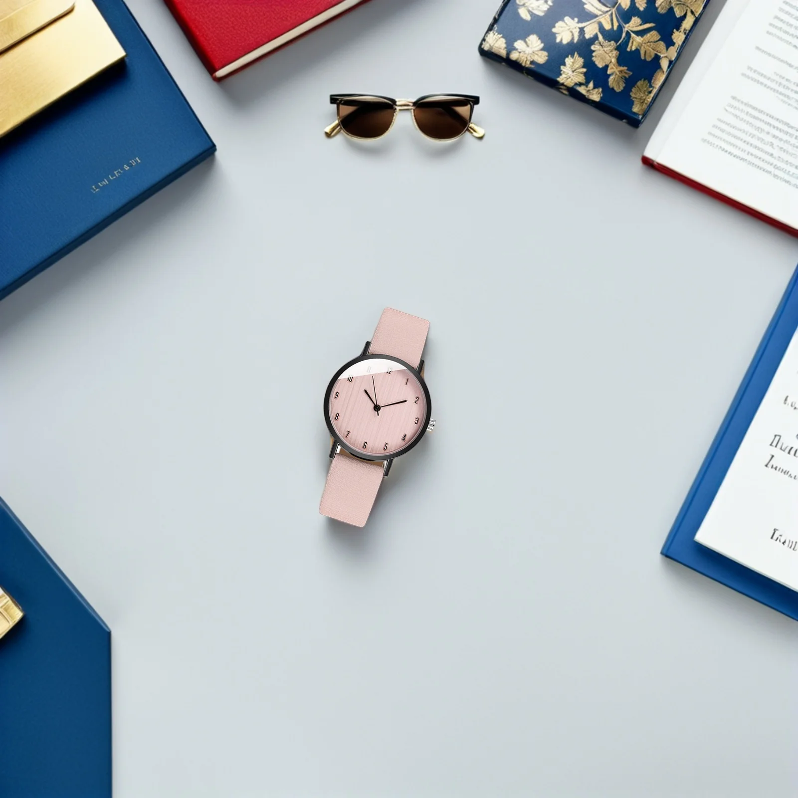 

Quartz For Women Wood Grain Dial Lightweight Strap Wrist Watch Stylish Decorative Timepiece Fashionable Female