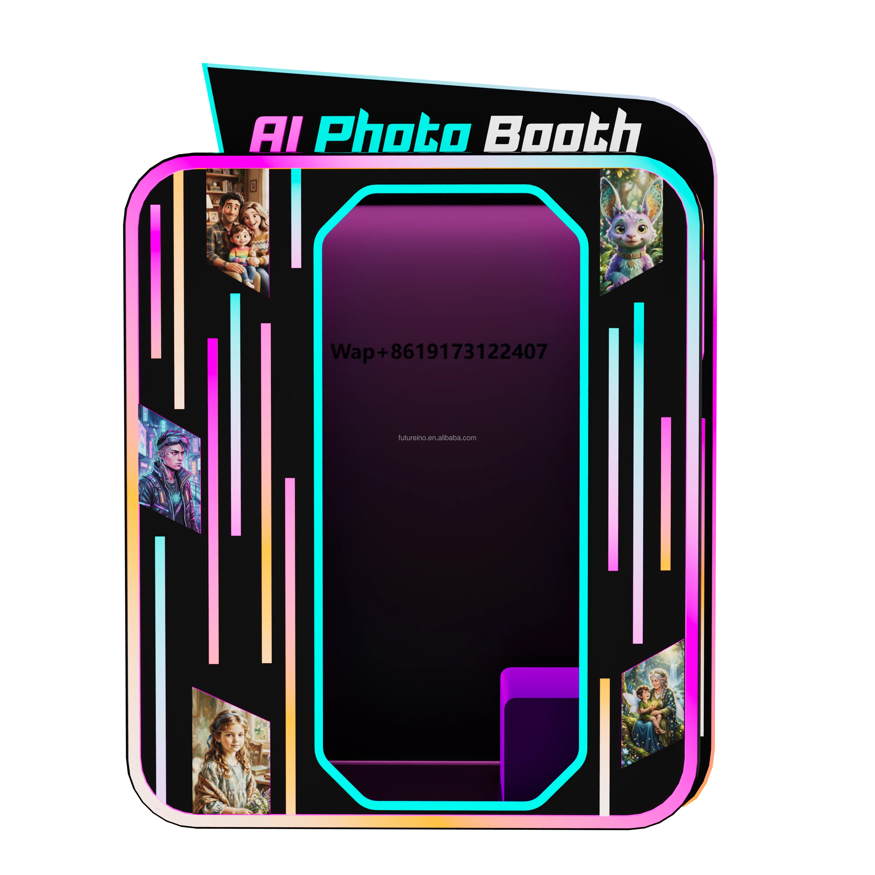 AI Magic Photo Booth Instant AI Portrait Studio Smart Selfie Vending Machine with SDK Cloud Integration
