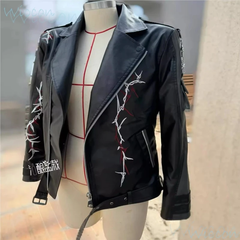 Sylus Cosplay Outfits Costumes: New Items Kid Costume Love and Deepspace Women Anime Woman Leather Jacket Whole Halloween Party