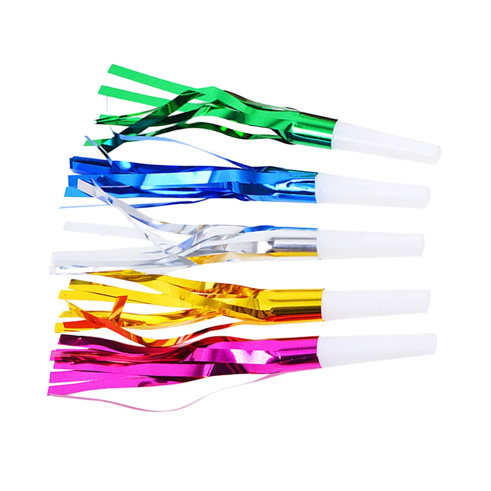 

18pcs Kids Whistle Party Noisemaker Toys Blowouts Favors Bright Colors Holiday Gifts Christmas Wedding Birthday